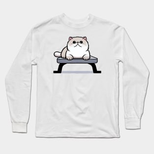 Bench Press Purrfection Long Sleeve T-Shirt